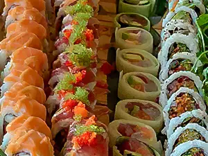 Colorful assortment of premium sushi rolls — Casa Sensei, Fort Lauderdale — Casa Sensei, Fort Lauderdale